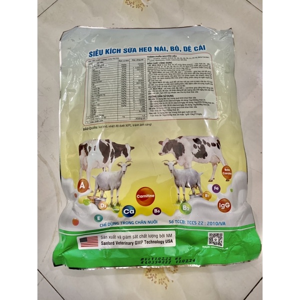 Kích sữa heo nái, bò, dê cái túi 1 kg.