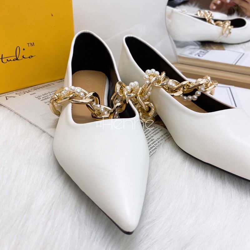 HENNE - Bệt quai xích vàng đan ngọc | BigBuy360 - bigbuy360.vn