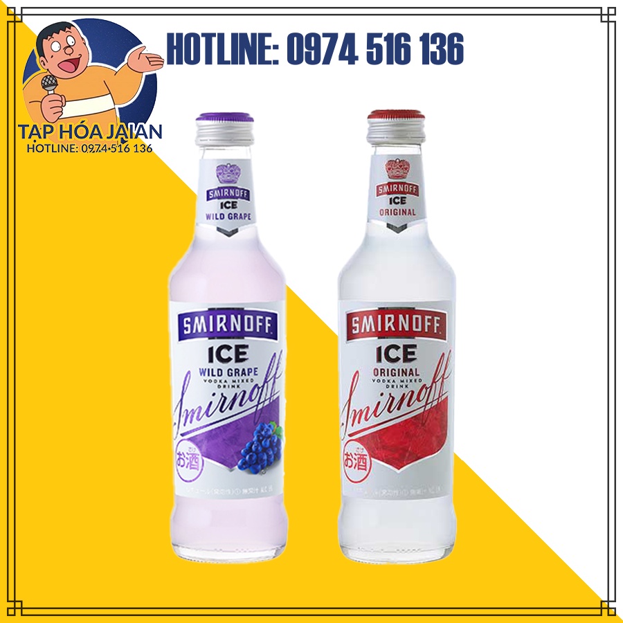 Rượu Trái Cây Smirnoff Ice Vodka 275ml [DU] Nhật Bản