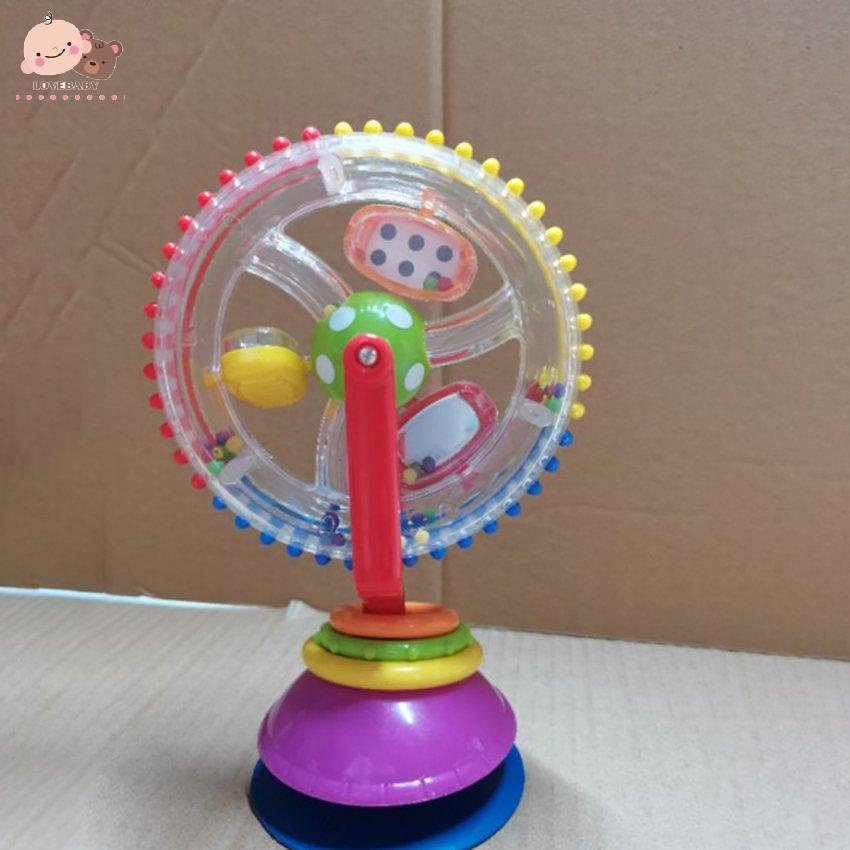Baby Multi-Colors Rattle Toys Rotating Ferris Wheel Toys With Sucker Base
