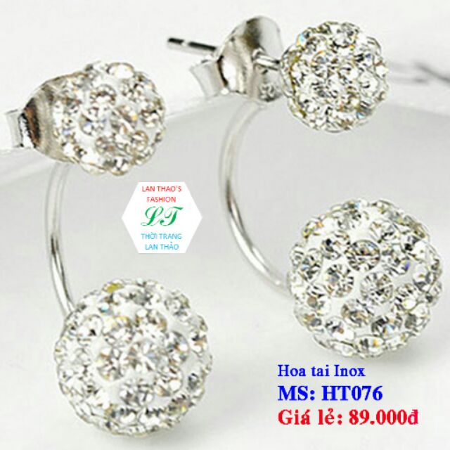 Hoa tai inox ko gỉ sét