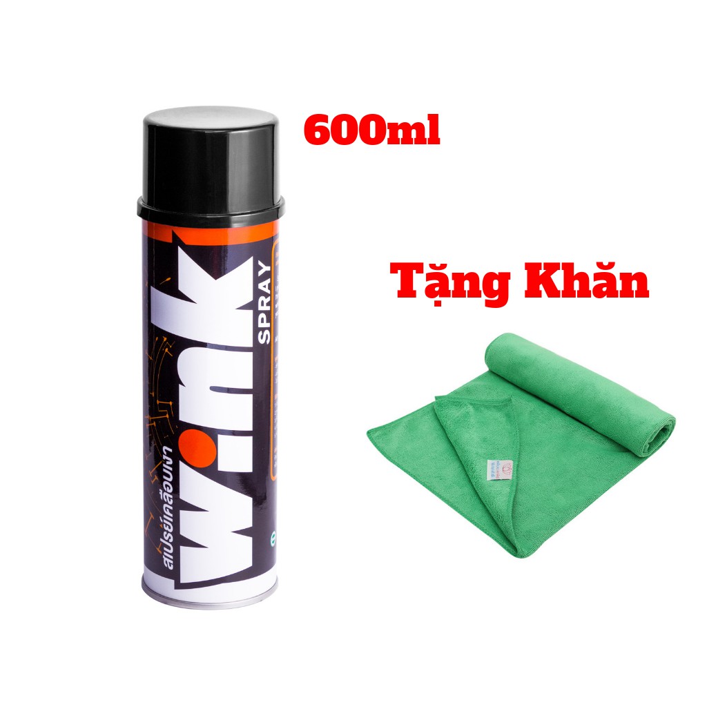 Chai Xịt Làm Bóng Dàn Áo Lube71 WINK 600ml + Tặng Kèm Khăn