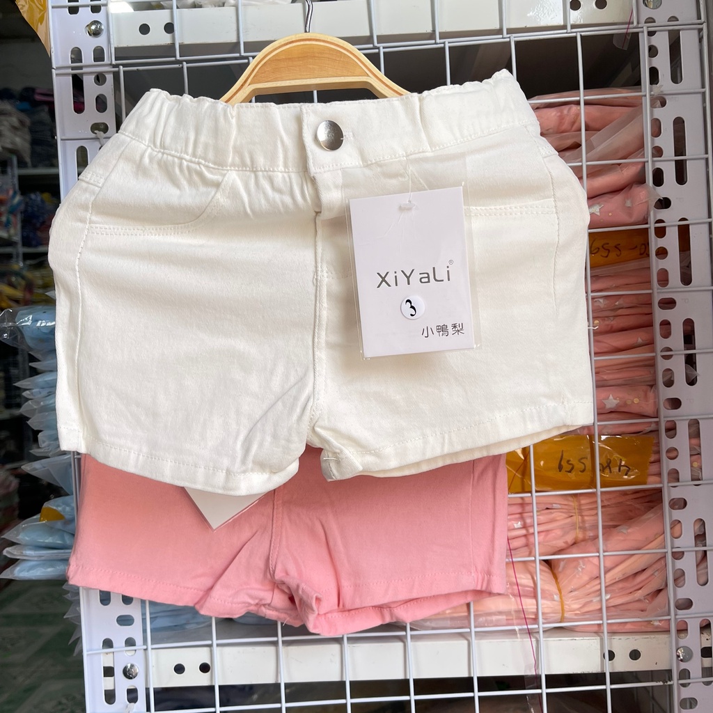 QG06 - Quần bé gái, quần đùi bé gái, chất thô co giãn 4 chiều, từ 8-17kg, richkid123