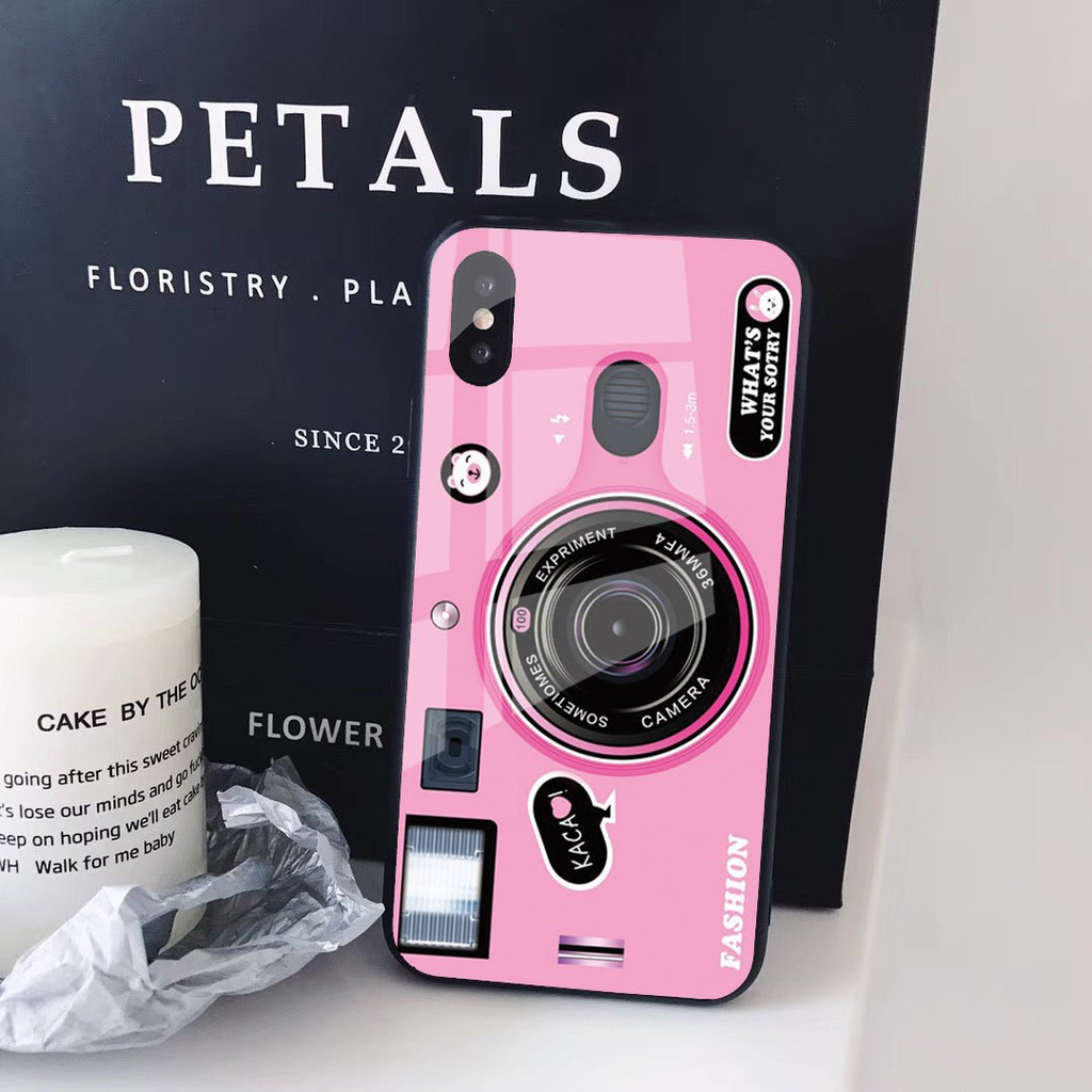 ốp iphone máy ảnh mặt lưng kính k168