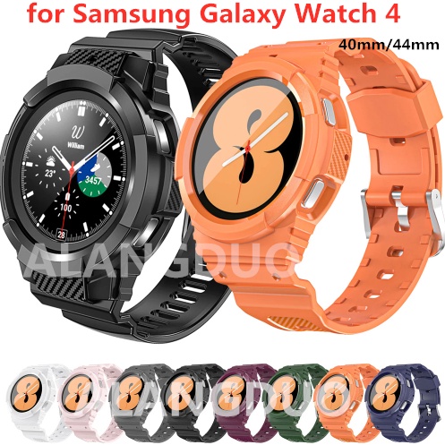 Ốp lưng + vòng tay Dây sợi Carbon cho Samsung Galaxy Watch 4 5 Frontier TPU Rugged Galaxy Watch 4 40