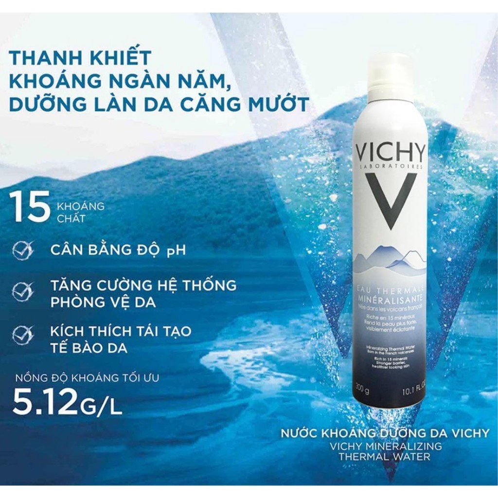 Xịt Khoáng VICHY Nước Xịt Khoáng Cấp Ẩm Và Bảo Vệ Da Mineralizing Thermal Water (300ml) | BigBuy360 - bigbuy360.vn