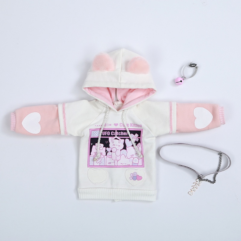 Set Áo hoodie Và Quần Dài Cho Búp Bê BJD 1 / 6 1 / 4