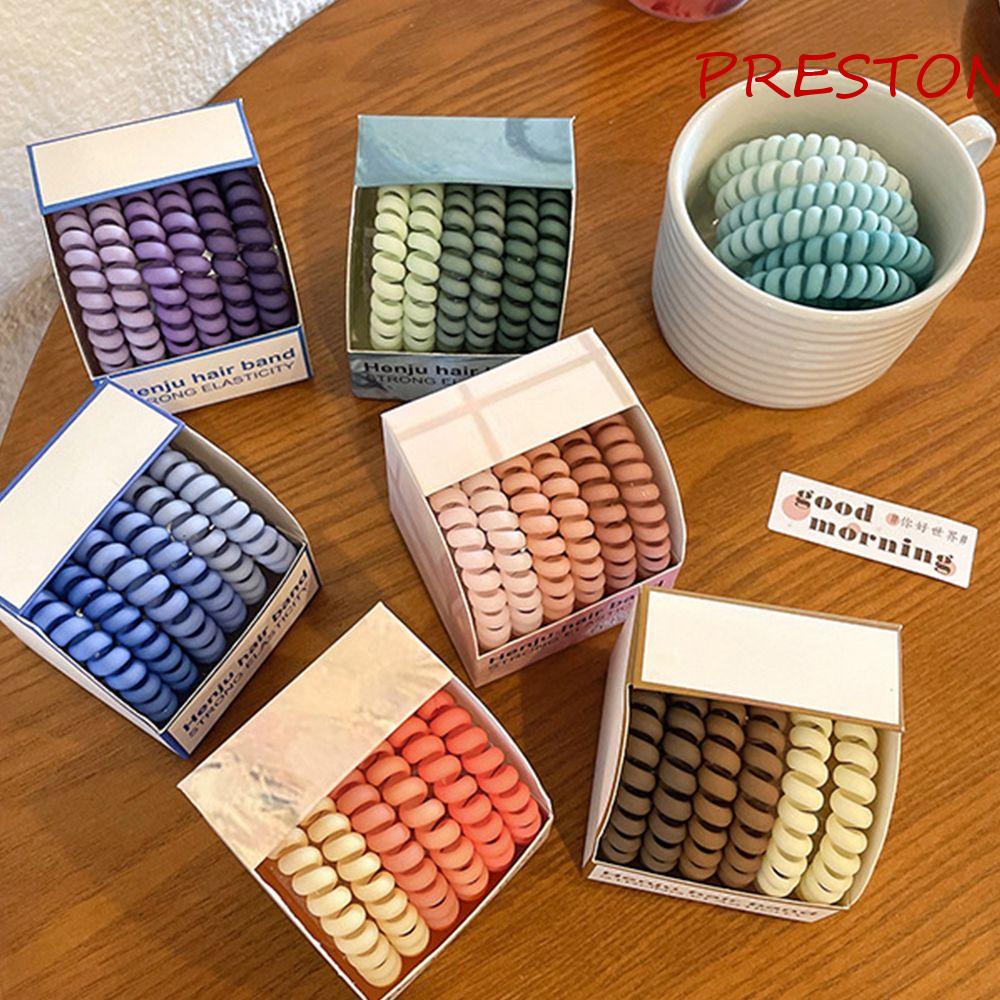 Preston Dây Cột Tóc Scrunchies Bằng Resin Màu Sắc Ngọt Ngào Dễ Phối Đồ Cho Nữ