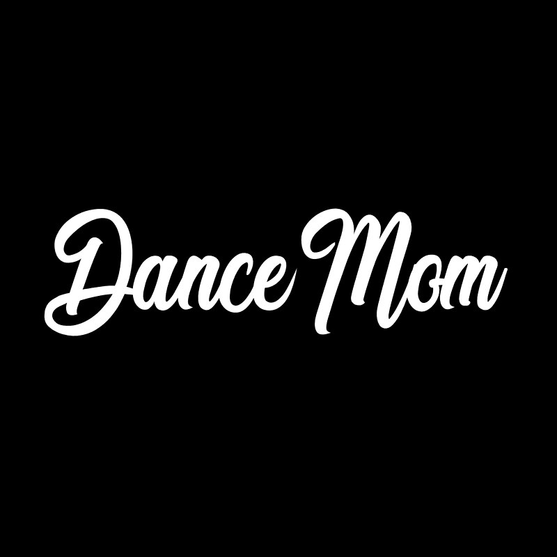 Decal dán trang trí xe hơi hoạ tiết Dance Mom bằng chất liệu vinyl kích thước 17CM*4.6CM