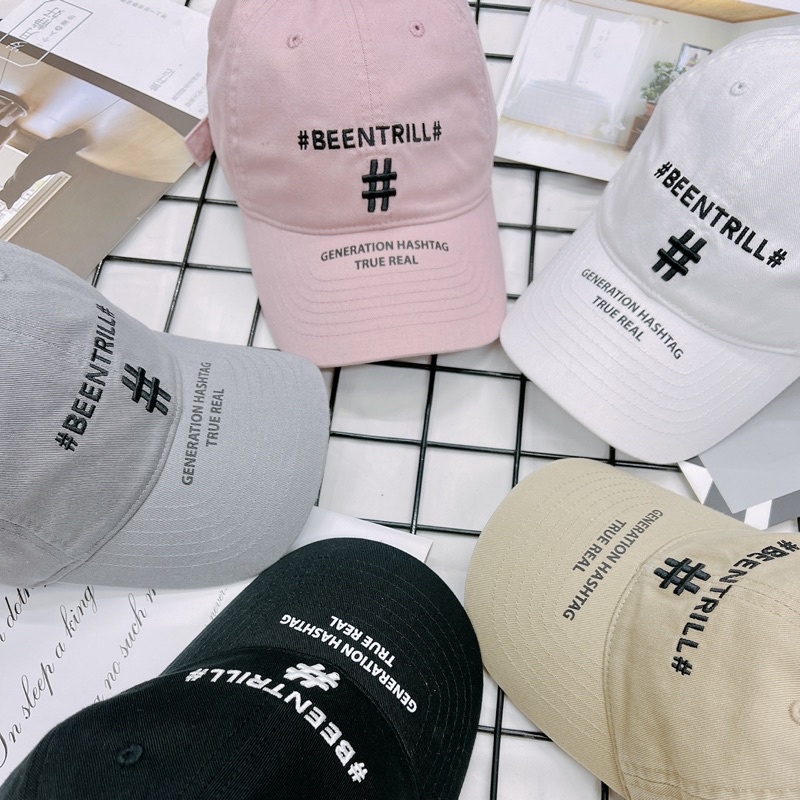 [CHÍNH HÃNG] MŨ BEENTRILL HASHTAG BALL CAP GENERATION HASHTAG TRUE REAL - NÓN LƯỠI TRAI UNISEX - HÀNG CÓ SẴN