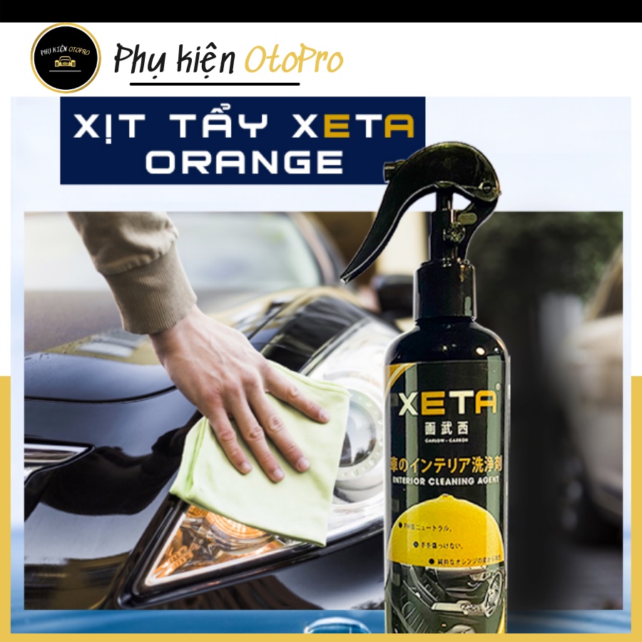 Xịt tẩy nội thất XETA - dung dịch vệ sinh, làm sạch đồ nội thất da, nhựa, cao su cho ô tô - Công nghệ Nhật Bản