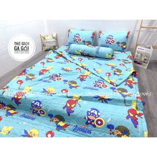 Bộ ga gối thắng lợi 100% cotton chuẩn logo