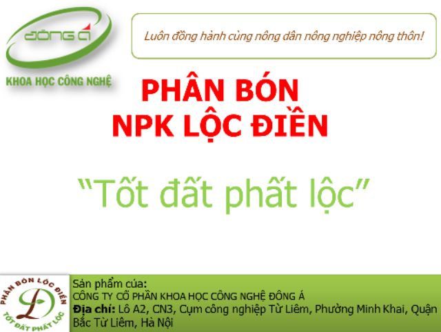 0.5kg npk 5-10-3 Lộc Điền bón cho các loại cây trồng