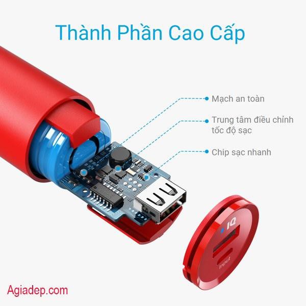 Pin dự phòng, Sạc dự phòng Anker hình thỏi son 5000mAh Siêu xịn - Phong cách lịch lãm