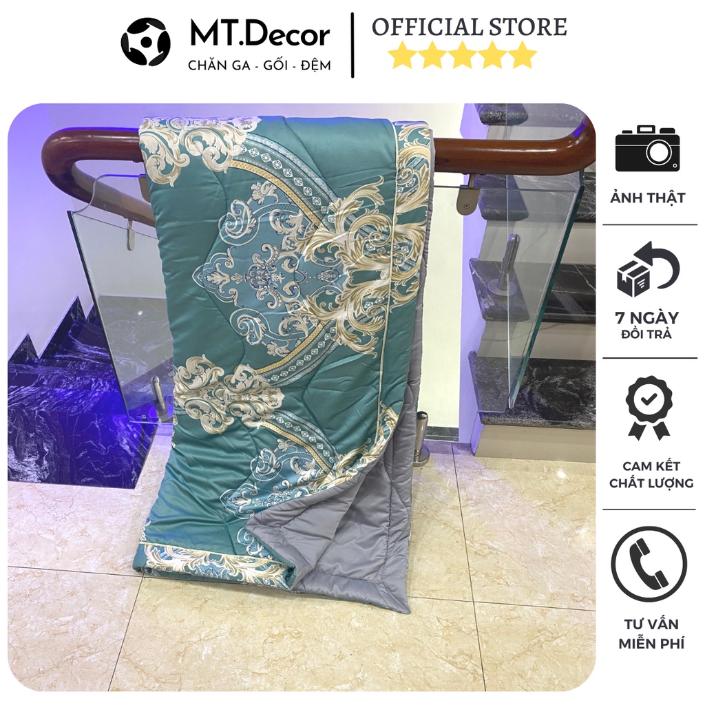 Chăn hè lụa thái nhập khẩu cao cấp nhiều mẫu sang trọng, chất lụa mềm min thoáng mát không xù không phai màu