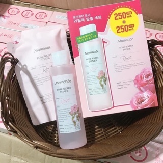 Set toner Mamonde Rose Water Toner 250ml+250ml dành cho da nhạy cảm