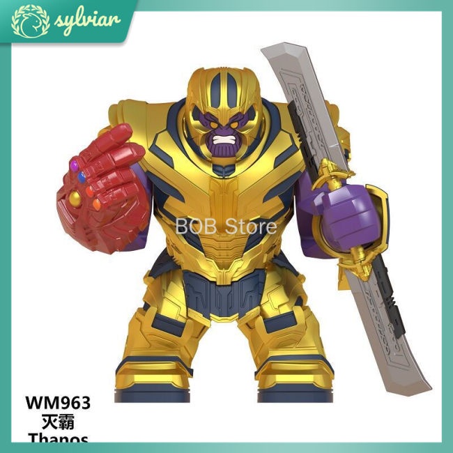 Mô Hình Lego Nhân Vật Siêu Anh Hùng Marvel Thanos Thor Captain America