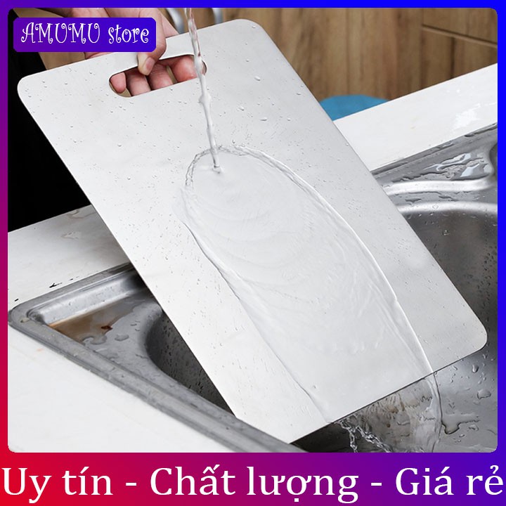 Thớt inox 304 cao cấp chống rỉ sét size 29x20 cm