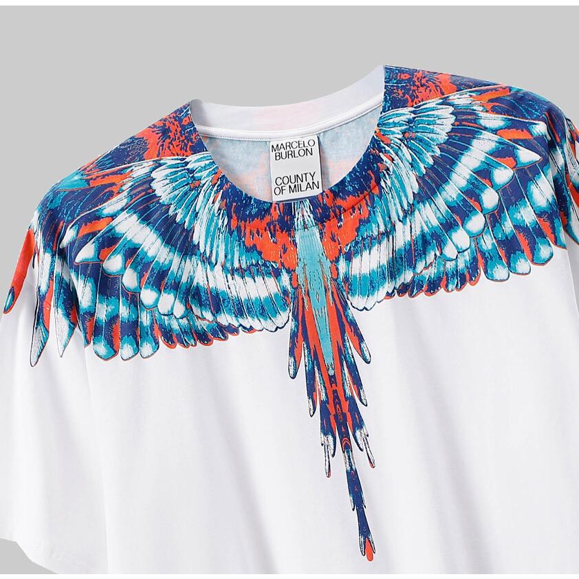 Áo Thun Đen Tay Ngắn In Hình Đôi Cánh Thời Trang Cho Nam