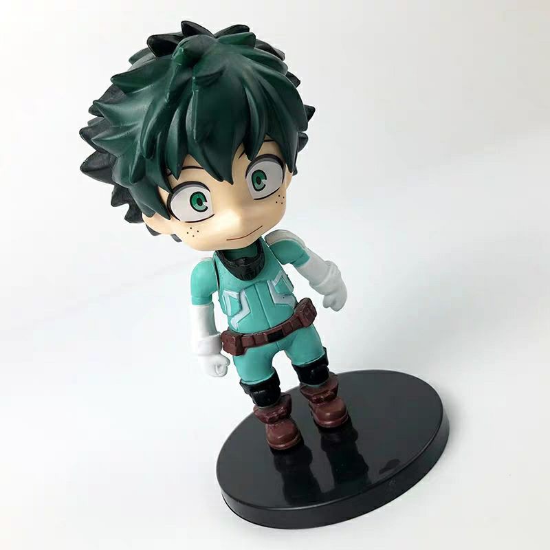 [12cm] Bộ 5 nhân vật Chibi anime Boku no HERO ACADEMIA Midoriya Izuku Todoroki Shoto Bakugo Uraraka Ochako kacchan