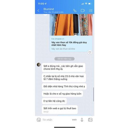 Váy von chấm bi 9x15