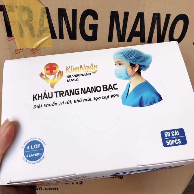 HỘP 50 CÁI KHẨU TRANG Y TẾ 4 LỚP  XL MASK  HÀNG CHUẨN CÔNG TY