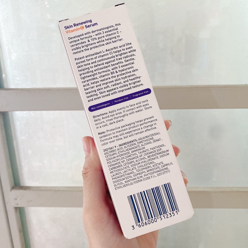 Tinh Chất sáng da mờ thâm Cerave Skin Renewing 10% Vitamin C