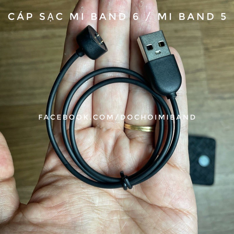(SẵnVN) Cáp sạc nam châm vòng đeo tay Mi band 6 / Mi band 5 và dán màn hình