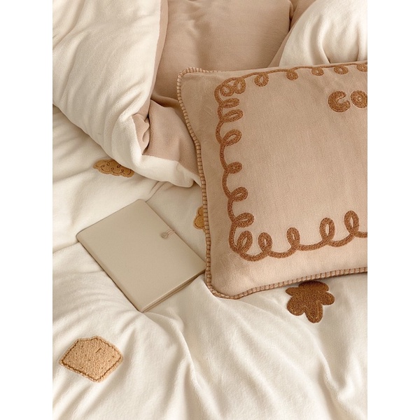 Set Bộ Vỏ Chăn ga Nhung Mịn Hoạt Hình Dễ Thương, Chất Nhung Mềm Mịn, Êm Ấm_shinbedding