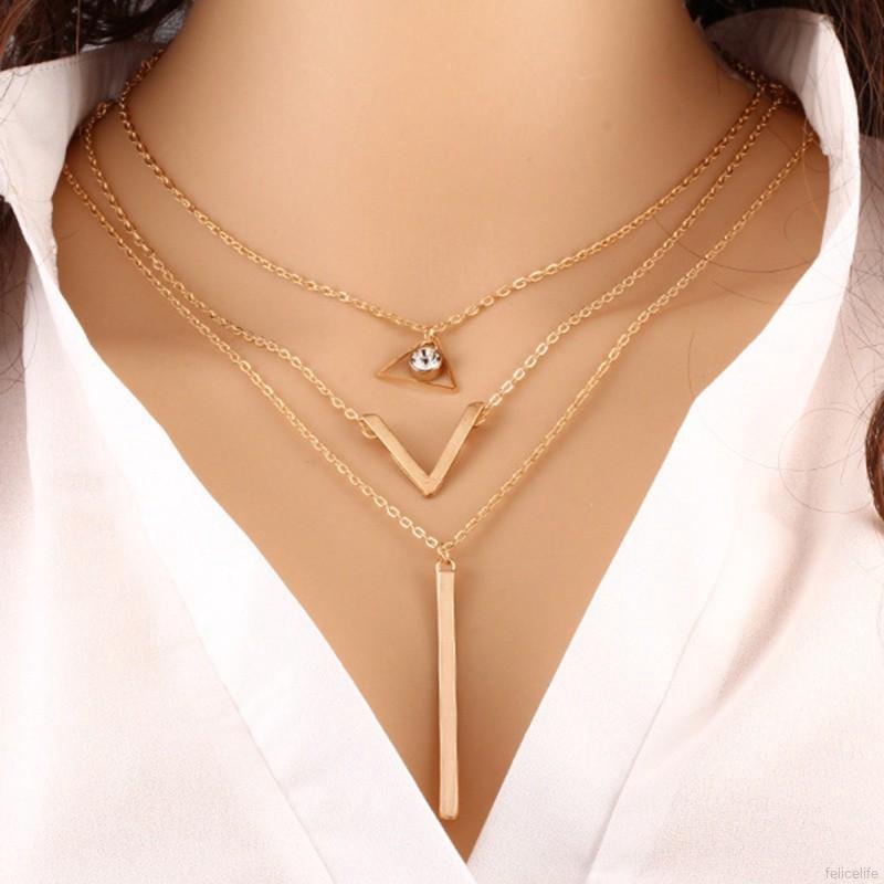 Dây chuyền 3 dây nữ tính