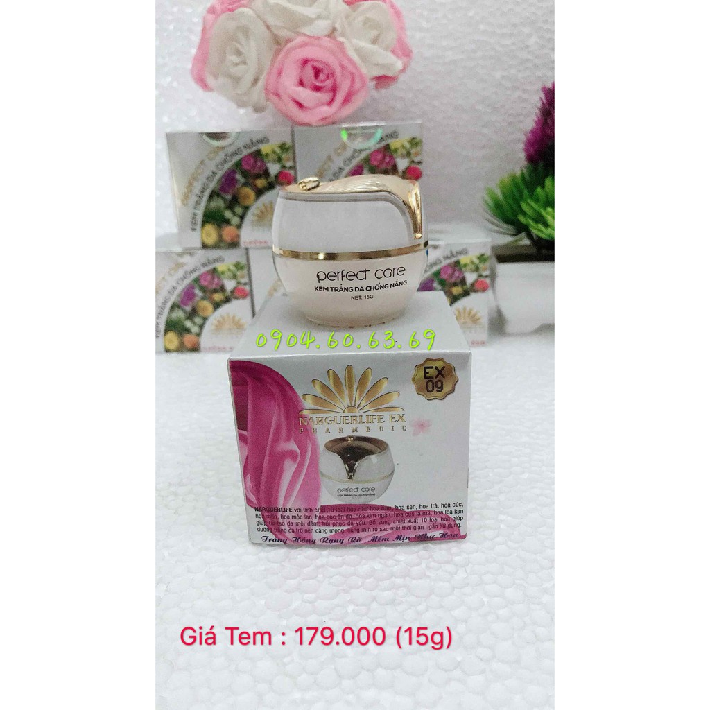 Kem Perfect care NARGUERLIFE 15g Trắng Da Chống Nắng