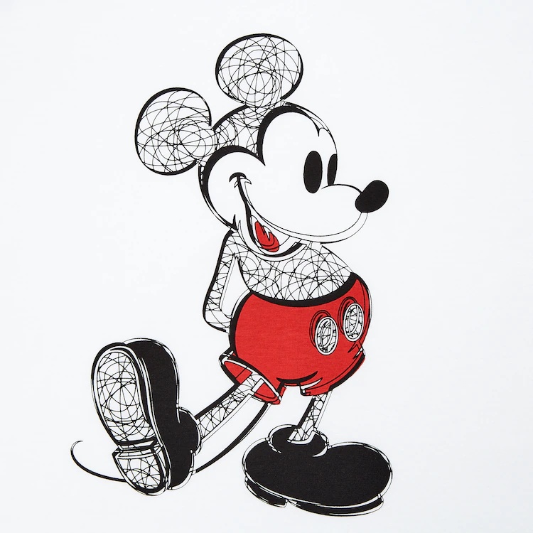 Áo thun in họa tiết Uniqlo UT T-Shirt - Mickey Stands UT