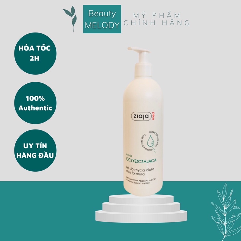 Sữa tắm viêm lỗ chân lông ZIAJA MED hỗ trợ giảm mụn lưng ngực 400ml | BigBuy360 - bigbuy360.vn