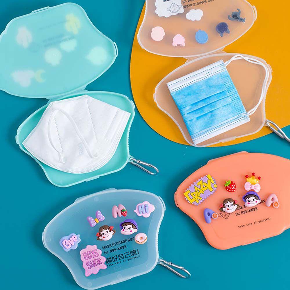 Túi Đựng Khẩu Trang Hình Chữ U Họa Tiết Hoạt Hình Dễ Thương Cho Bé