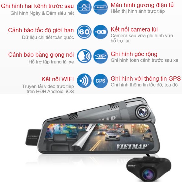 [Kèm Thẻ Nhớ 128Gb] Camera hành trình Vietmap G39 | WebRaoVat - webraovat.net.vn