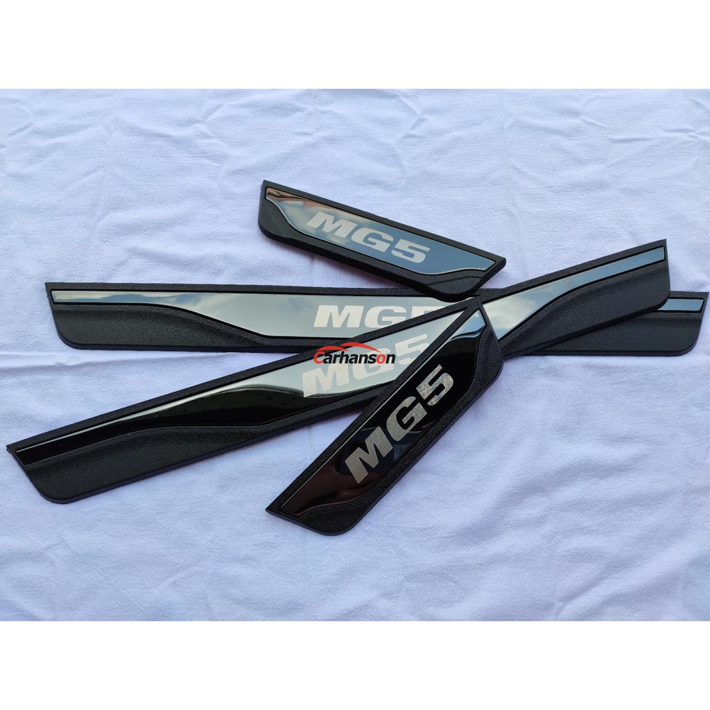 Set 4 Miếng Dán Bảo Vệ Cửa Xe Hơi MG5 Mg 5 2012-2023 Bằng Thép Không Gỉ