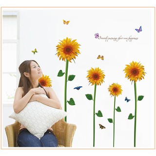 Decal Dán Tường Hoa Hướng Dương