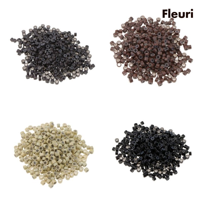 Bộ 500 Hạt Xỏ 3mm Dùng Nối Tóc Chuyên Dụng