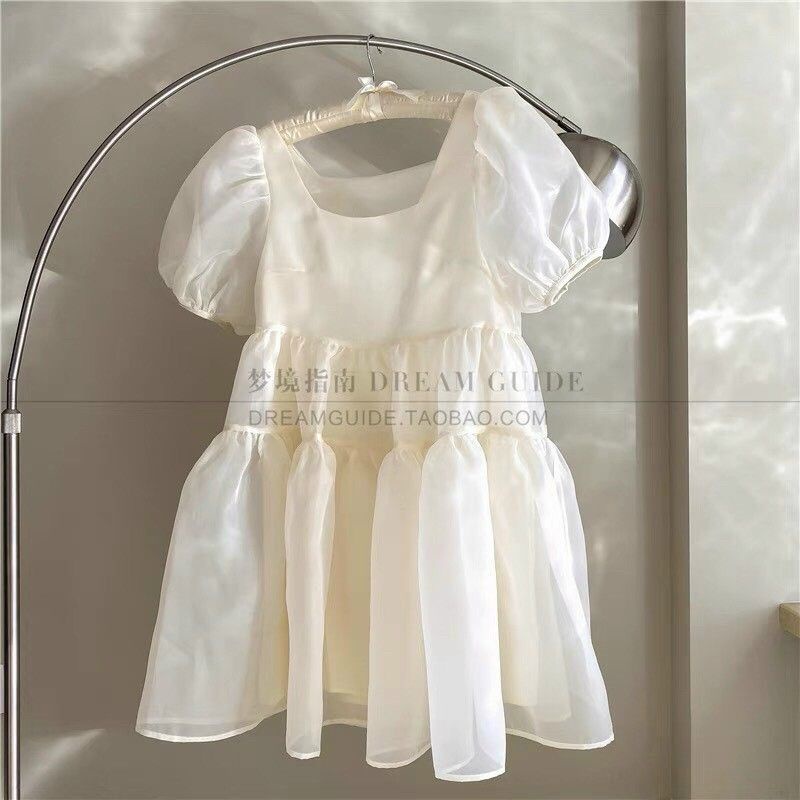 Đầm Baby Doll Bánh Bèo Vai Phồng Chất Đũi Xước, Váy Công Chúa Bồng Xinh | BigBuy360 - bigbuy360.vn