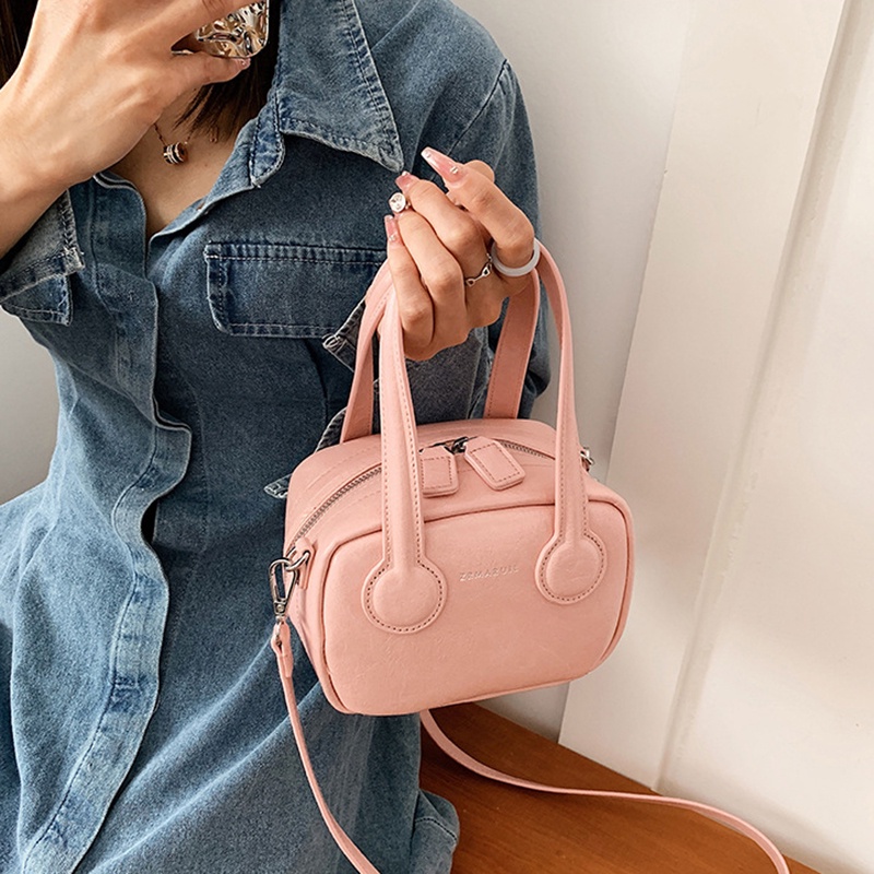 Túi Đeo Vai Hình Vuông Cỡ Nhỏ Màu Đen Phong Cách Hàn Quốc Thời Trang Cho Nữ