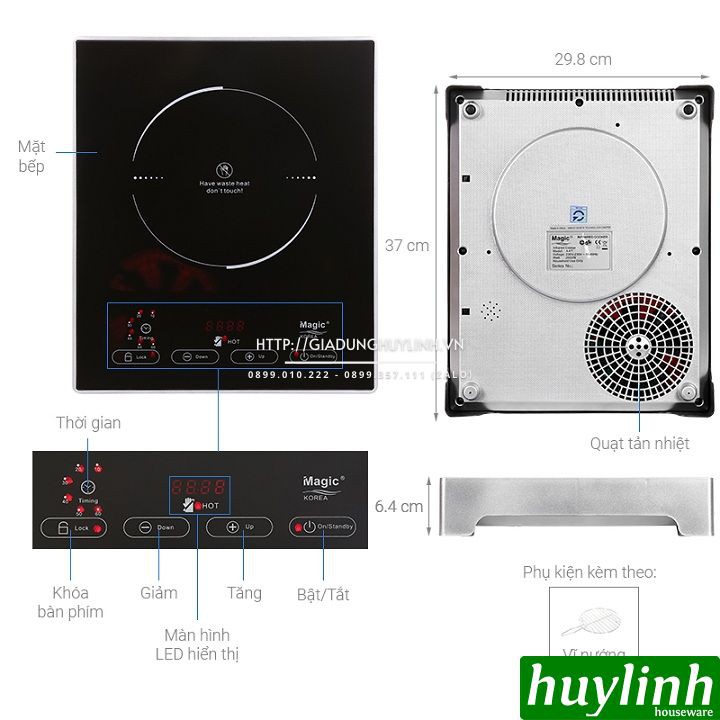 Bếp hồng ngoại đơn Magic Korea A47 - 2000W