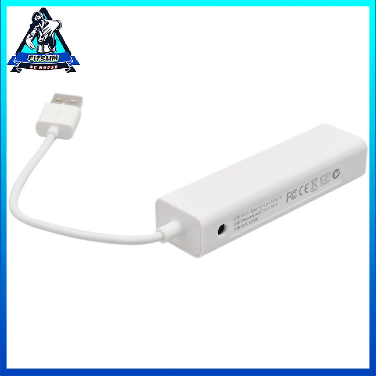 3 cổng USB 2.0 Ethernet RJ45 Bộ điều hợp trung tâm thẻ mạng LAN có dây cho máy Mac | BigBuy360 - bigbuy360.vn