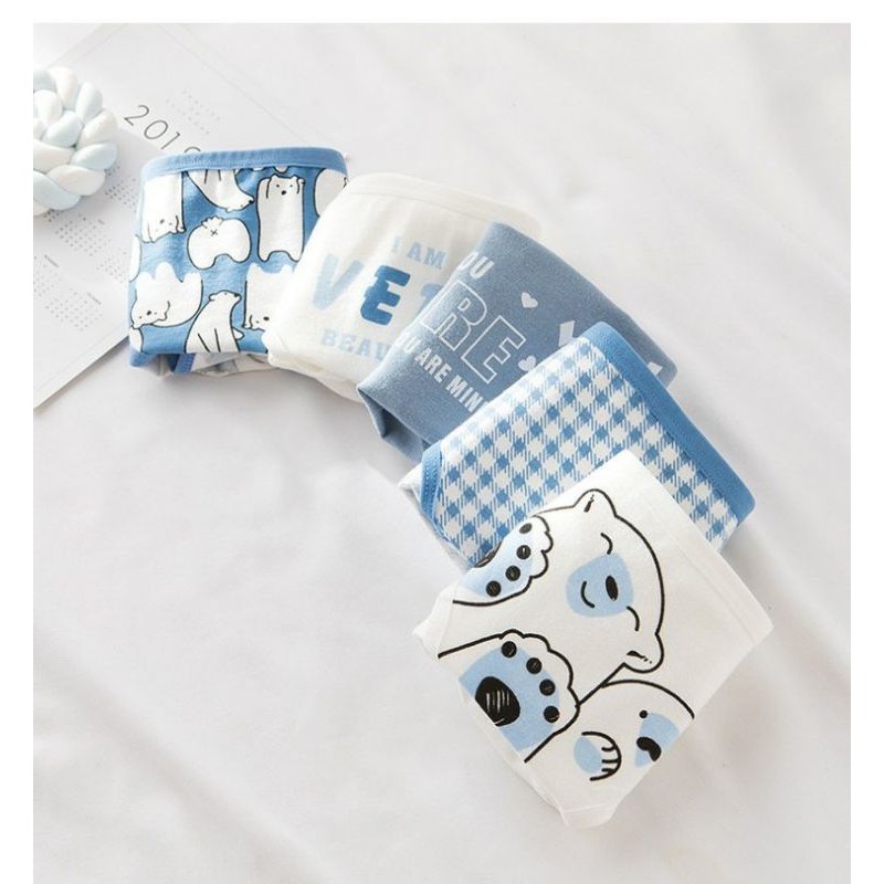 Quần lót nữ cotton cao cấp nâng mông thông hơi in hoạ tiết gấu dễ thương QLU21 | BigBuy360 - bigbuy360.vn