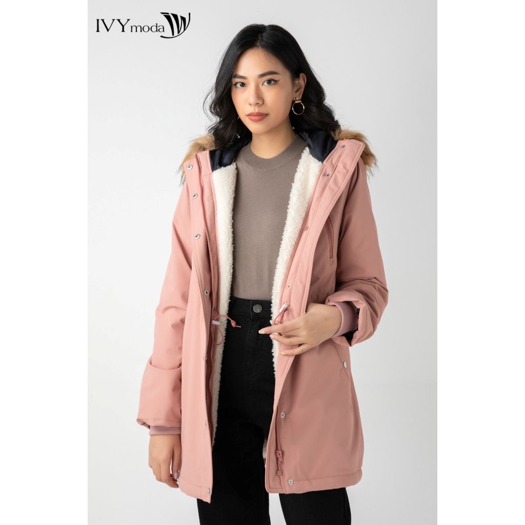 Áo khoác Parka nữ chần bông chống thấm nước IVY moda MS 71B7957