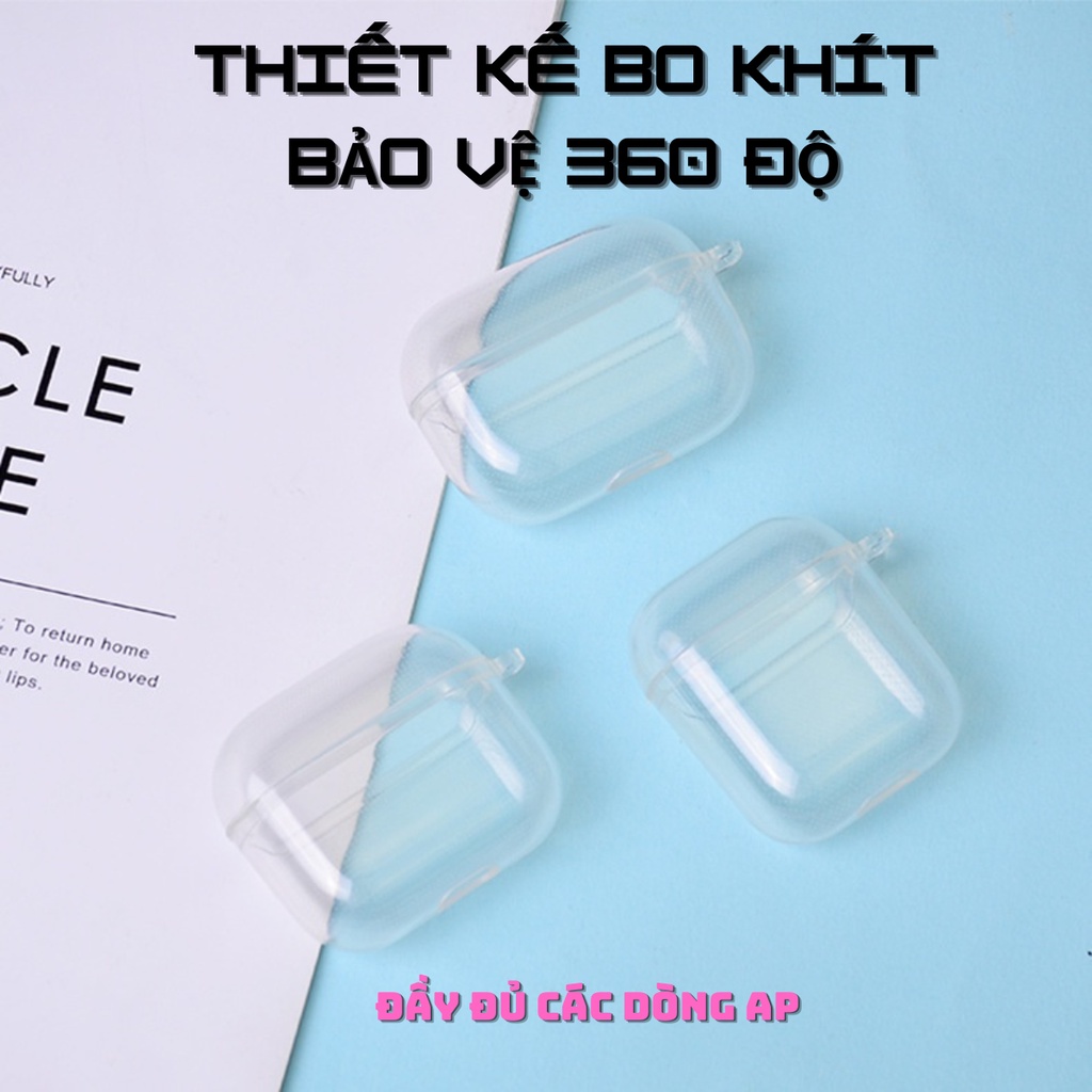 Case Airpod  Vỏ Bao Airpods Đựng Tai Nghe Airpod 1 2 3 Pro Nhựa Trong Suốt - Meraki SG