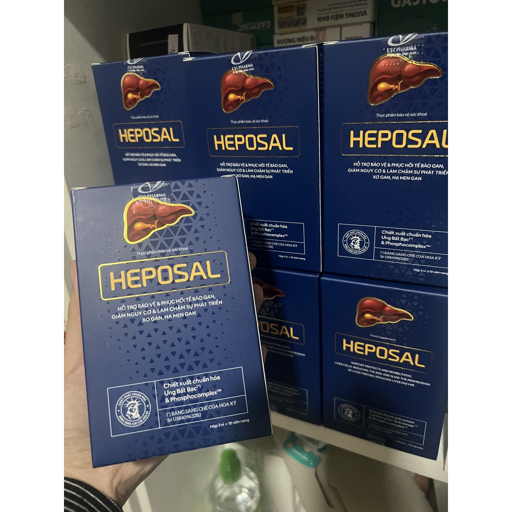 HEPOSAL - Thanh nhiệt, giải độc gan, tăng cường chức năng gan, phục hồi  gan