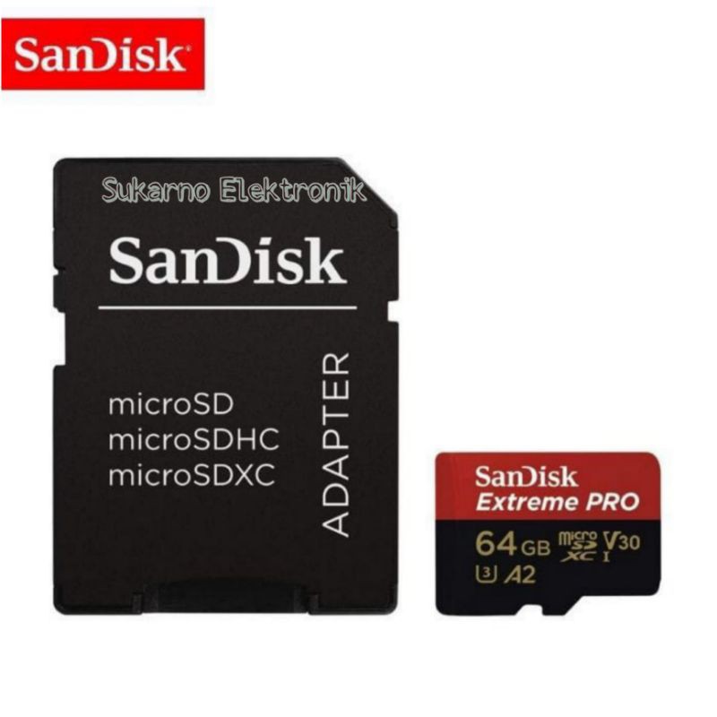 Thẻ nhớ Sandisk Extreme Pro MicroSDXC UHS-I U3 170Mbps 64GB