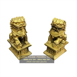 Cặp Kỳ Lân Bệ Đồng