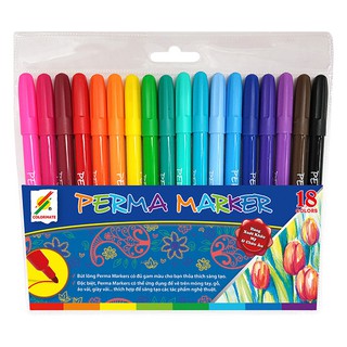 Bút Lông Màu Perma Markers bộ 18 màu -  COLORMATE