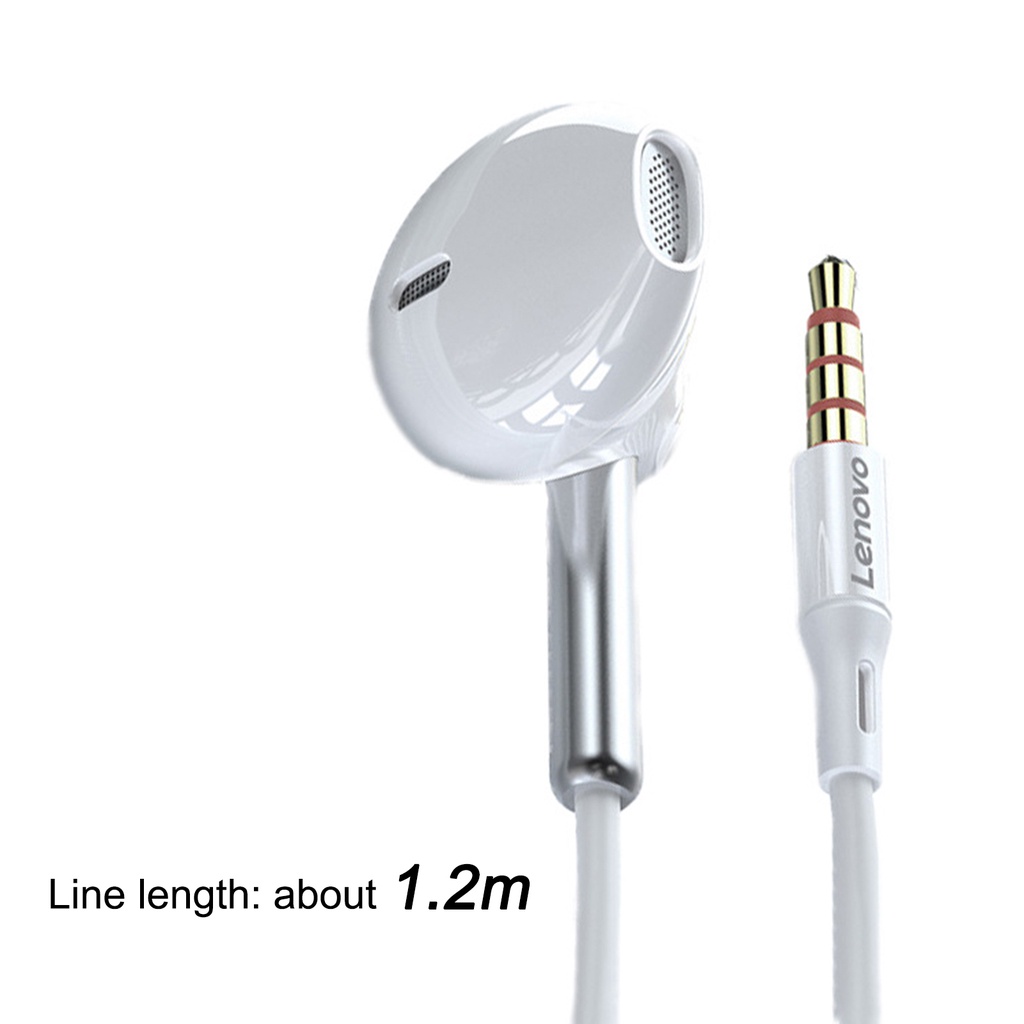 Tai Nghe Nhét Tai Lenovo Xf06 Jack Cắm 3.5mm Âm Thanh Trầm Tích Hợp Micro Tiện Dụng